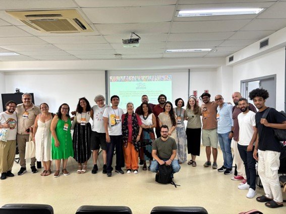 Participantes da mesa-redonda do Encontro com a FISP