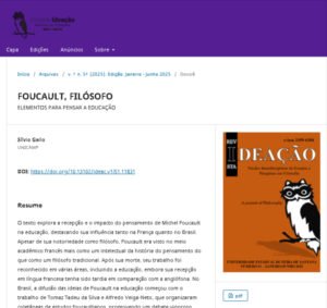 Artigo-FOUCAULT-FILÓSOFO-ELEMENTOS-PARA-PENSAR-A-EDUCAÇÃO-2025